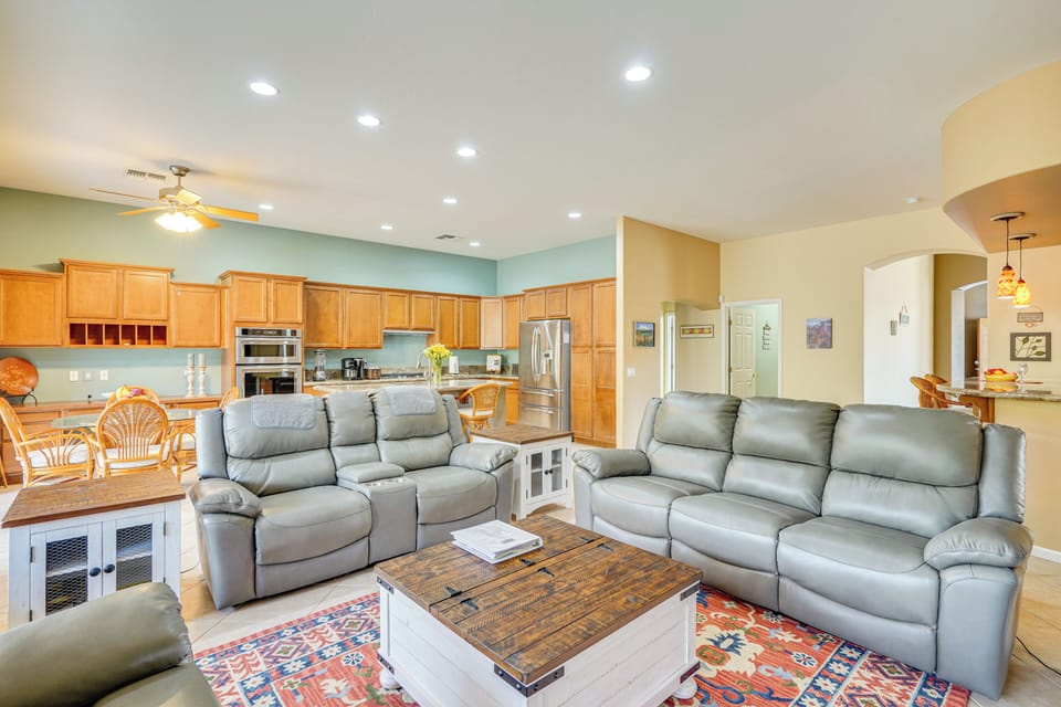 Living Room | Single-Story Home | Central A/C & Heating