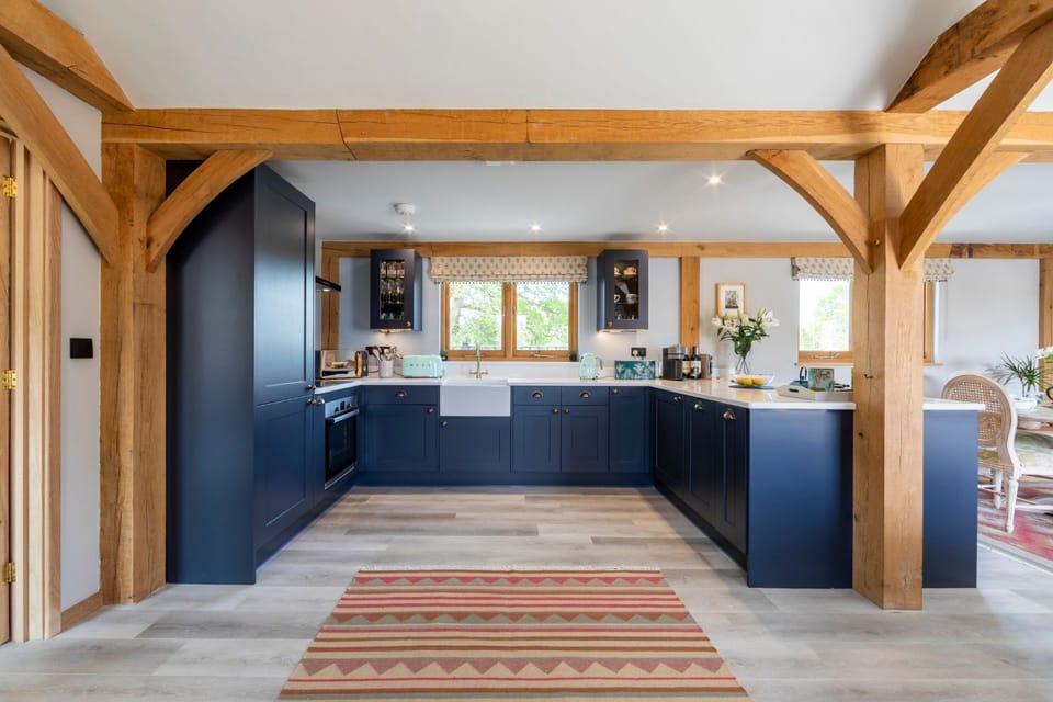 The kitchen at The Lodge at Leigh, Dorset