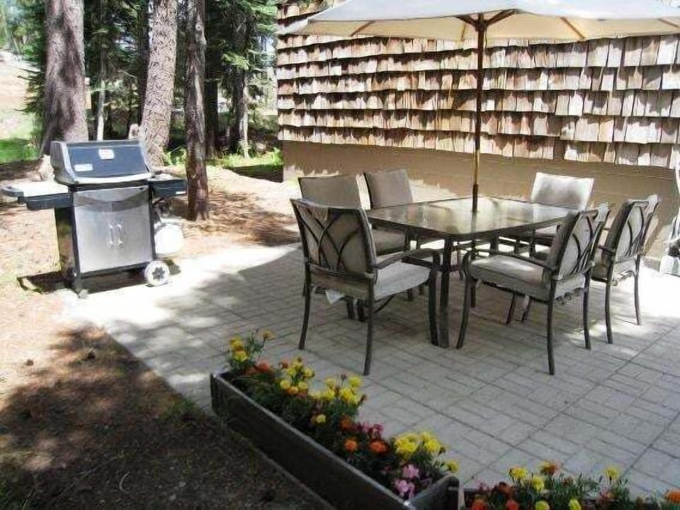 Shared patio & gas BBQ for all Tamarack condo occupants (summer only).