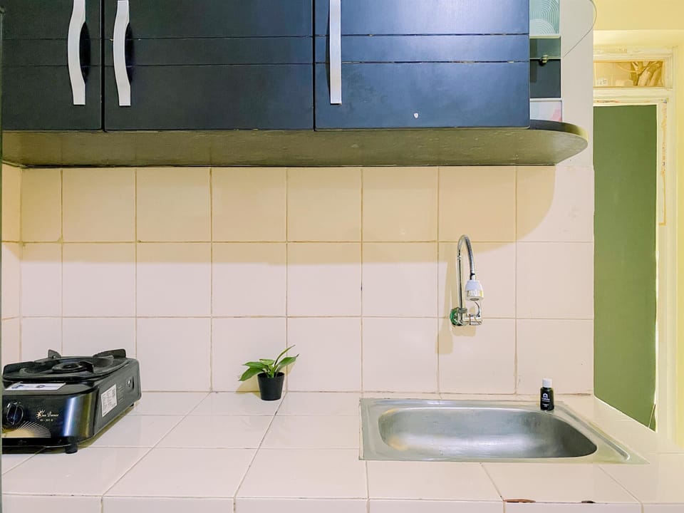 Deluxe Apartment | Private kitchen | Full-size fridge, stovetop, dining tables