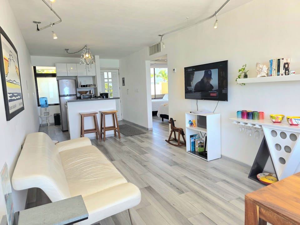 Apartment, Partial Ocean View | Television