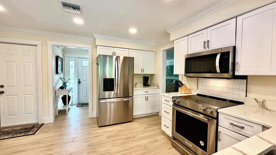 Well-appointed kitchen.