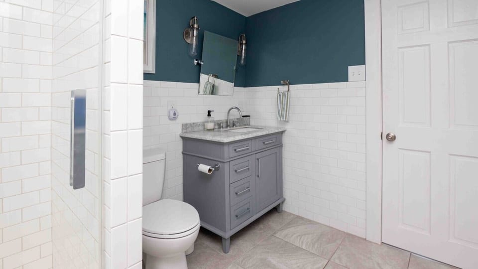 Bathroom #1 Located in the main house with a washer and dryer