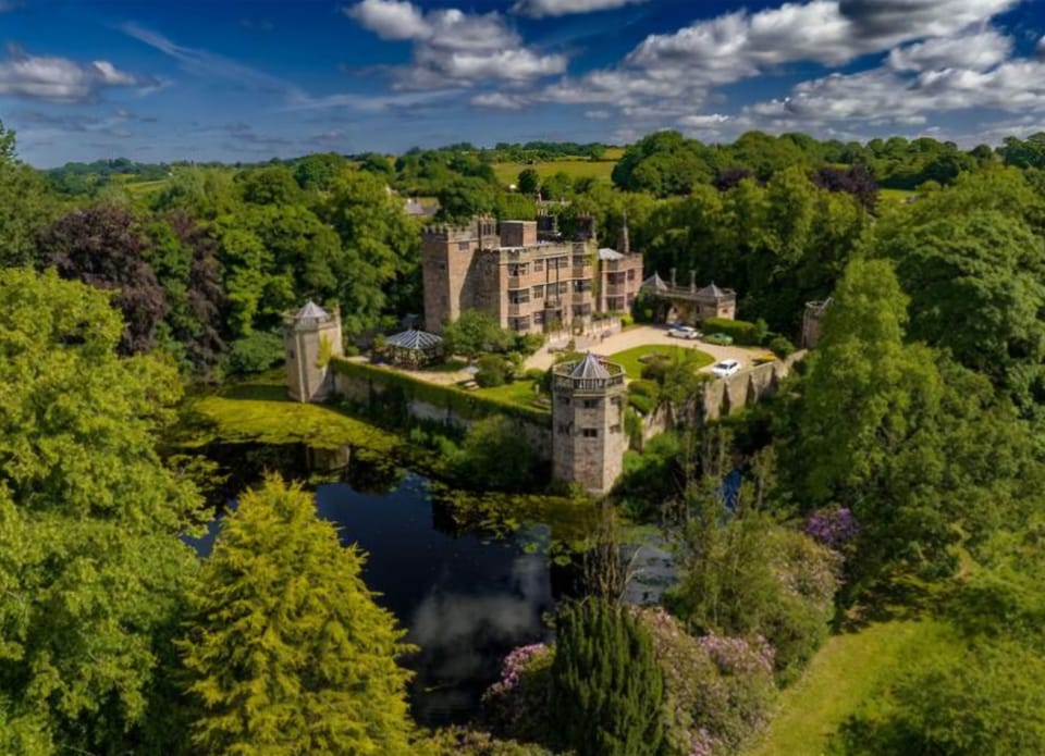 The Castle in its garden setting