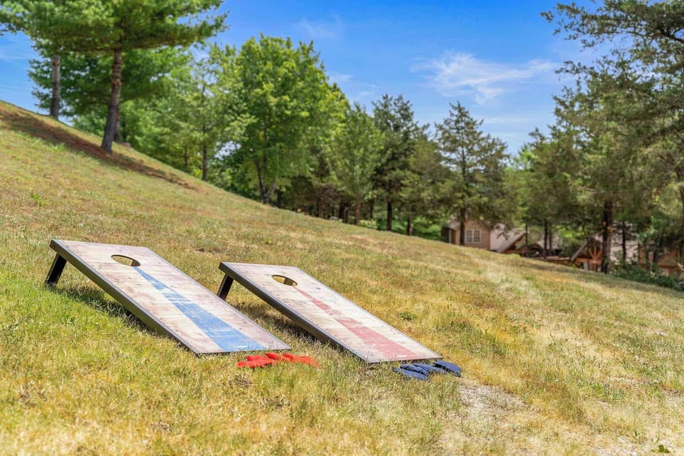 Play some cornhole in the large side yard!