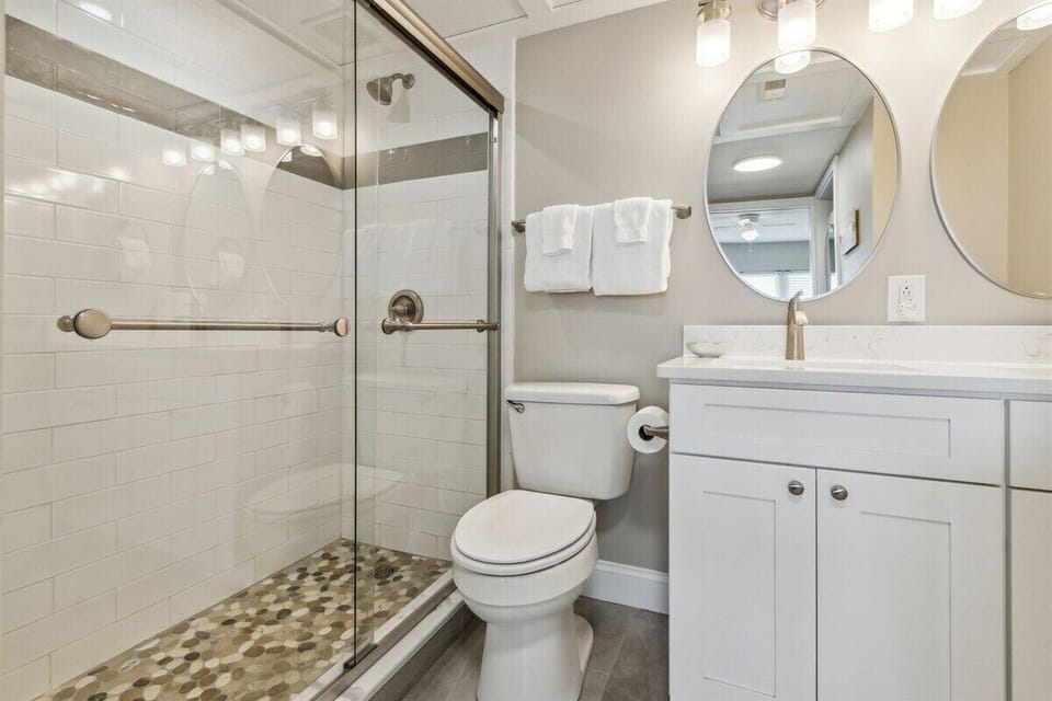 Primary Bathroom with Walk-In Shower (hair dryer provided)