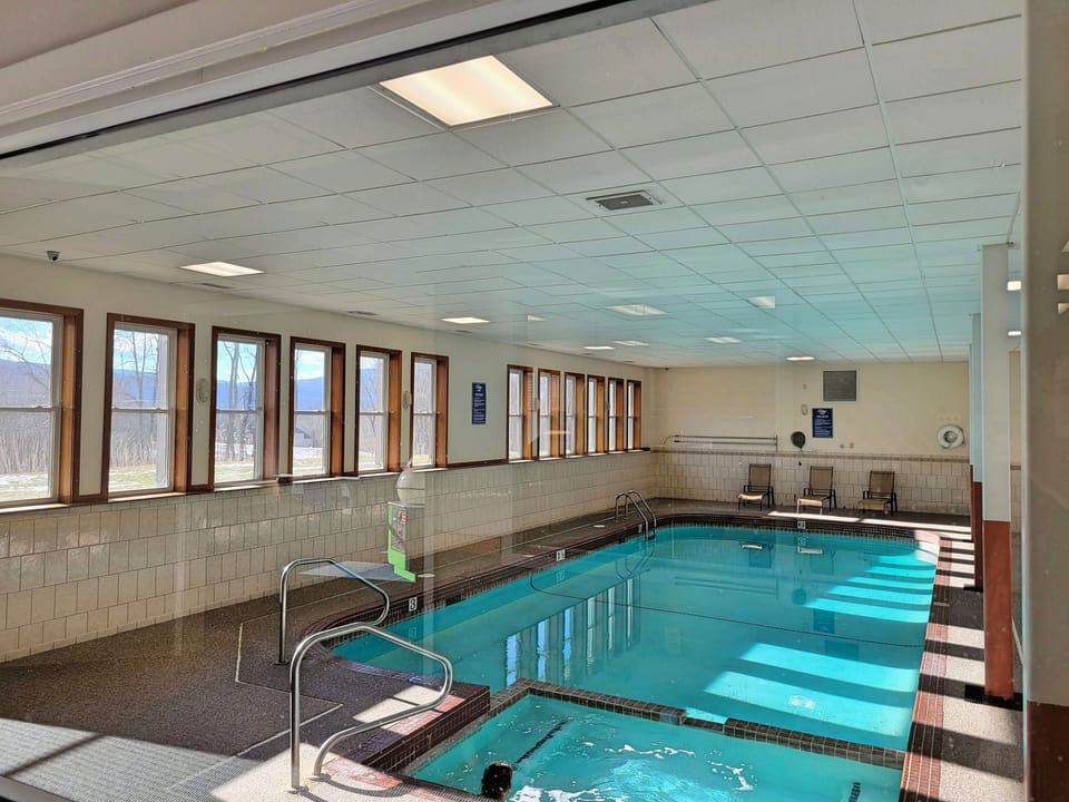Indoor pool and hot tub