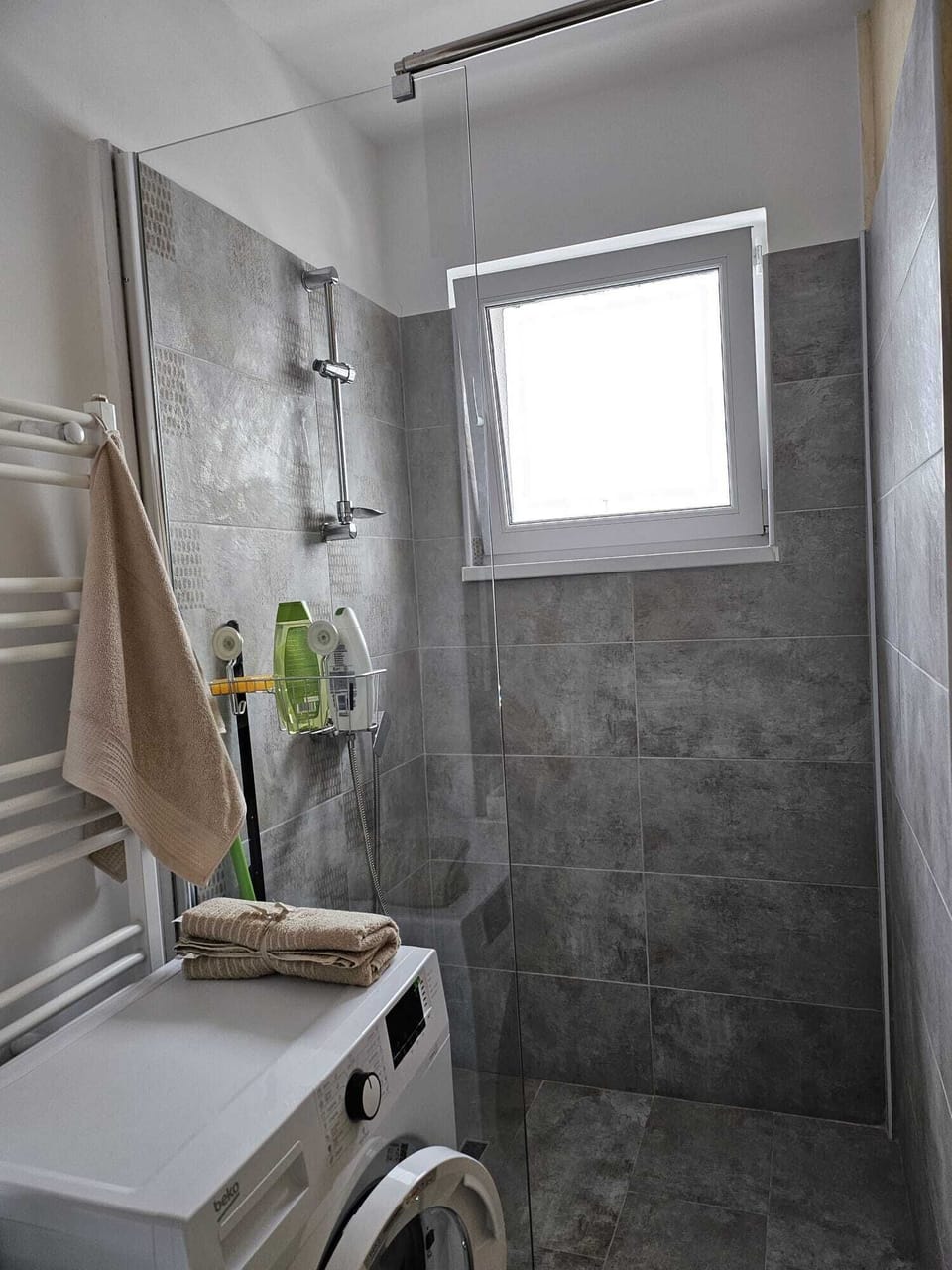 Classic Apartment | Bathroom | Shower, free toiletries, hair dryer, slippers