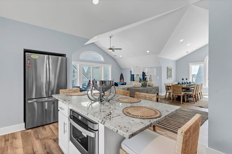 The open floorplan is perfect for entertaining