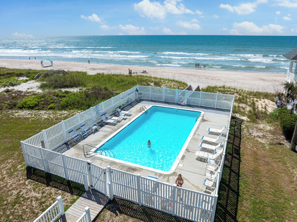 Community oceanfront pool