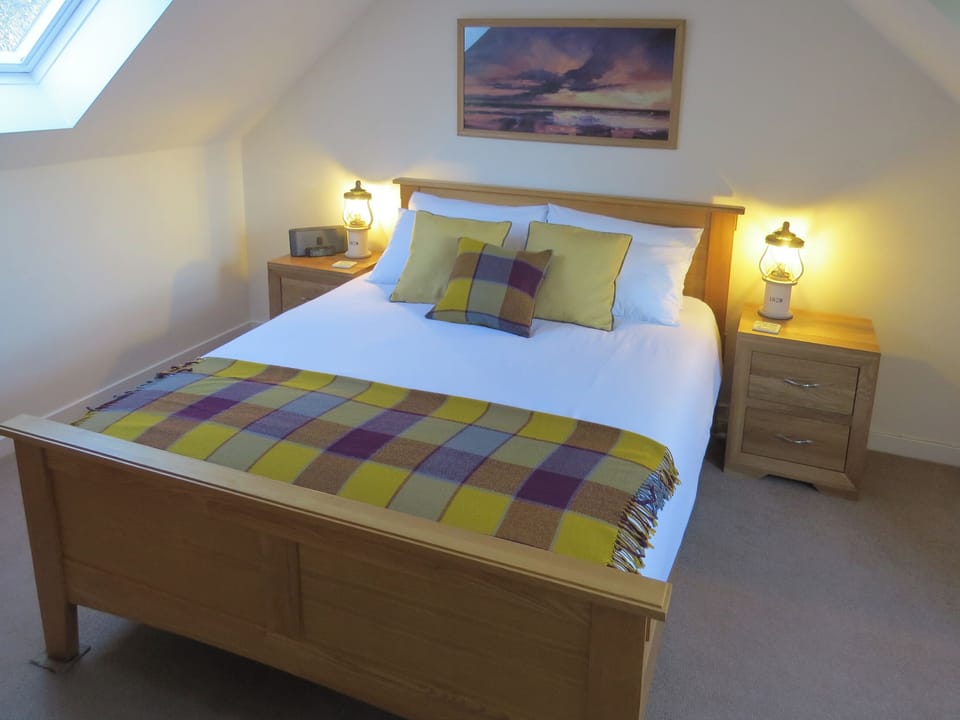 Relaxing double bedroom | Fisherman&rsquo;s Cottage, Stairhaven by Glenluce