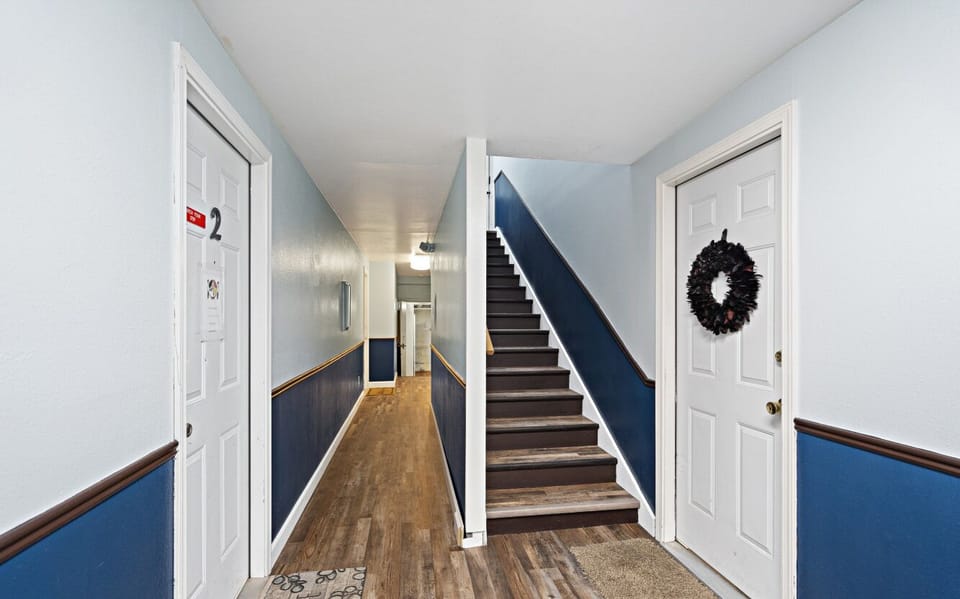 Stairs to apartment