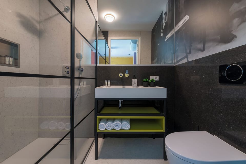 Modern and sleek bathroom with high-quality fixtures