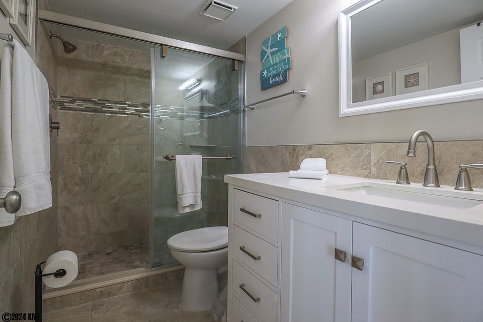 Gorgeous new Full Bath with Walk In Shower