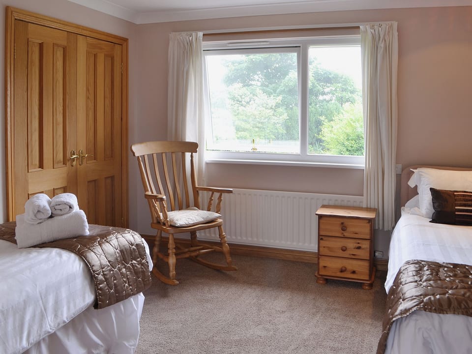 Twin bedroom | The Willows, Red Row near Amble