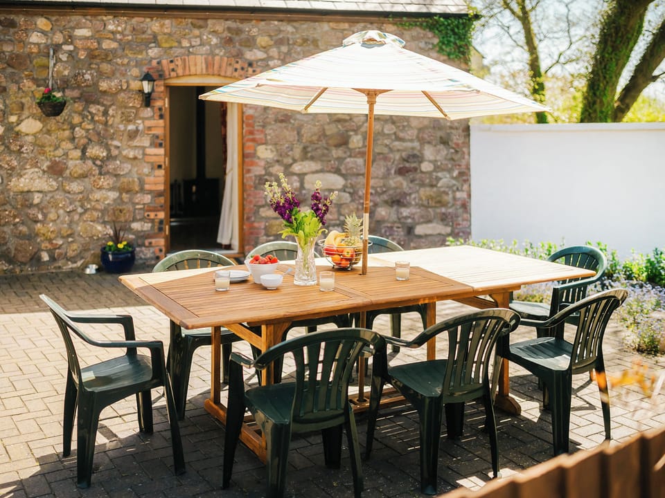 Outdoor area | Dairymaids Cottage, Middleton, near Rhossili