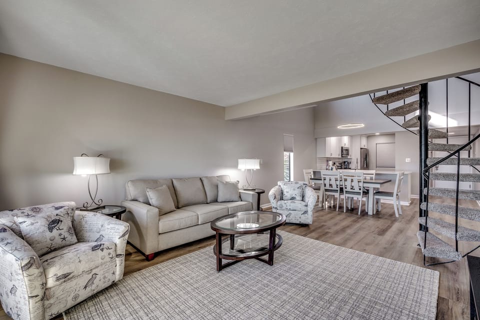 Living room with sleeper sofa