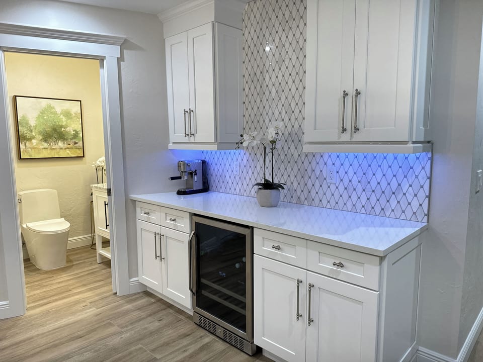 Coffee and beverage area