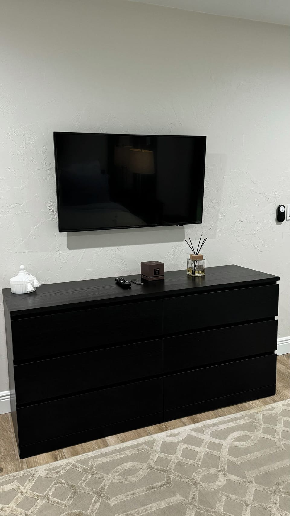 Main bedroom TV and dresser