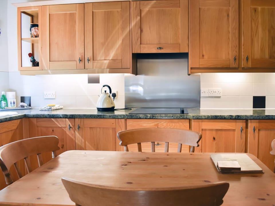 Exposed wooden beams and ceiling in kitchen | Gran&rsquo;s Cottage, Askrigg