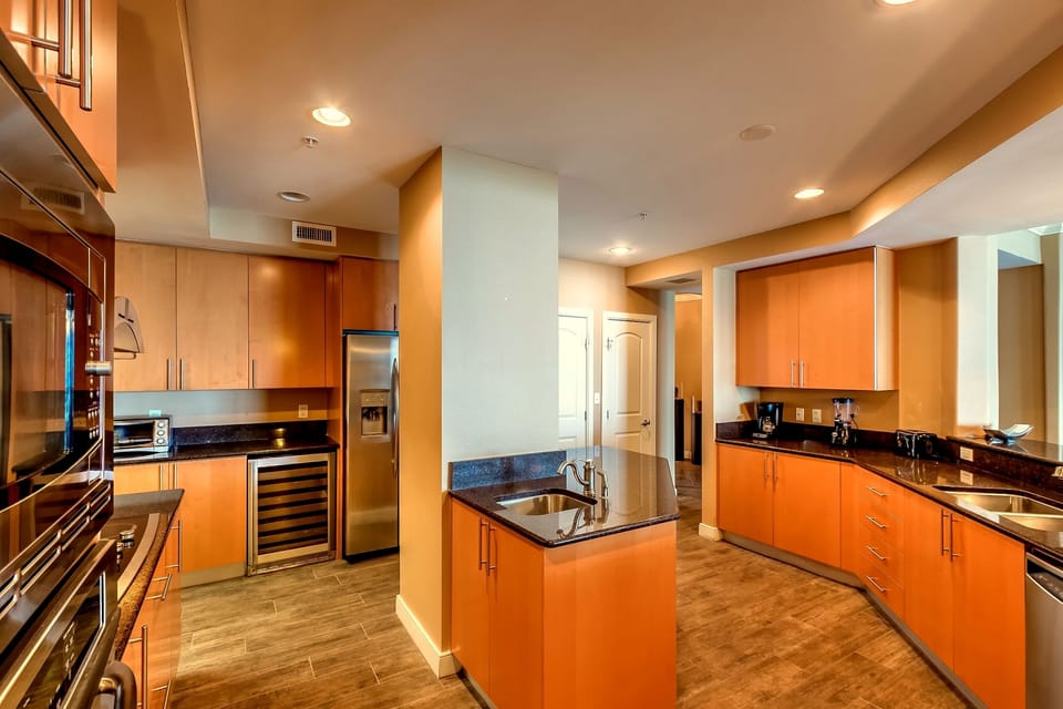 Gourmet kitchen - wall mount oven and microwave