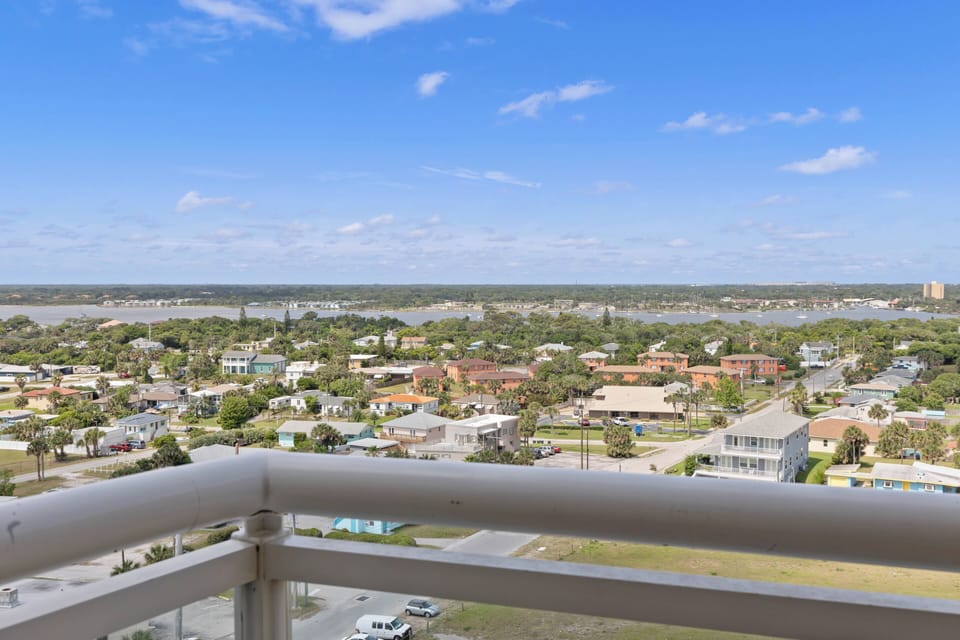 View from balcony towards the intercoastal.