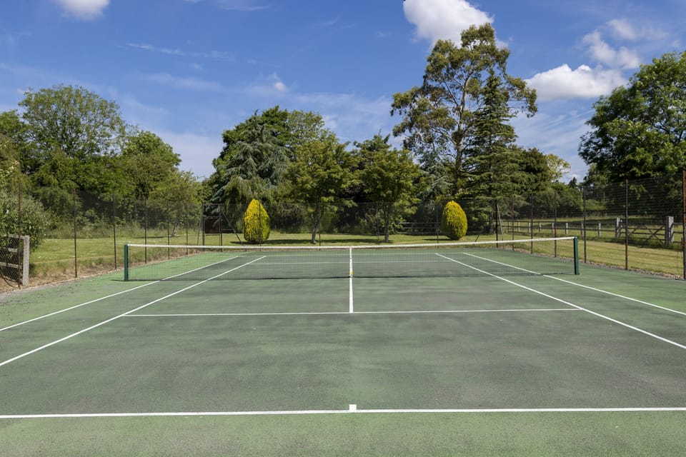 Enjoy a family game of tennis