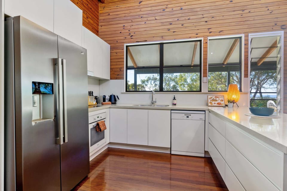 Make the most of the fully-equipped kitchen.