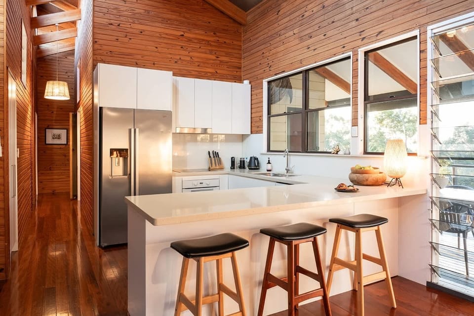 Modern kitchen equipped for family meals