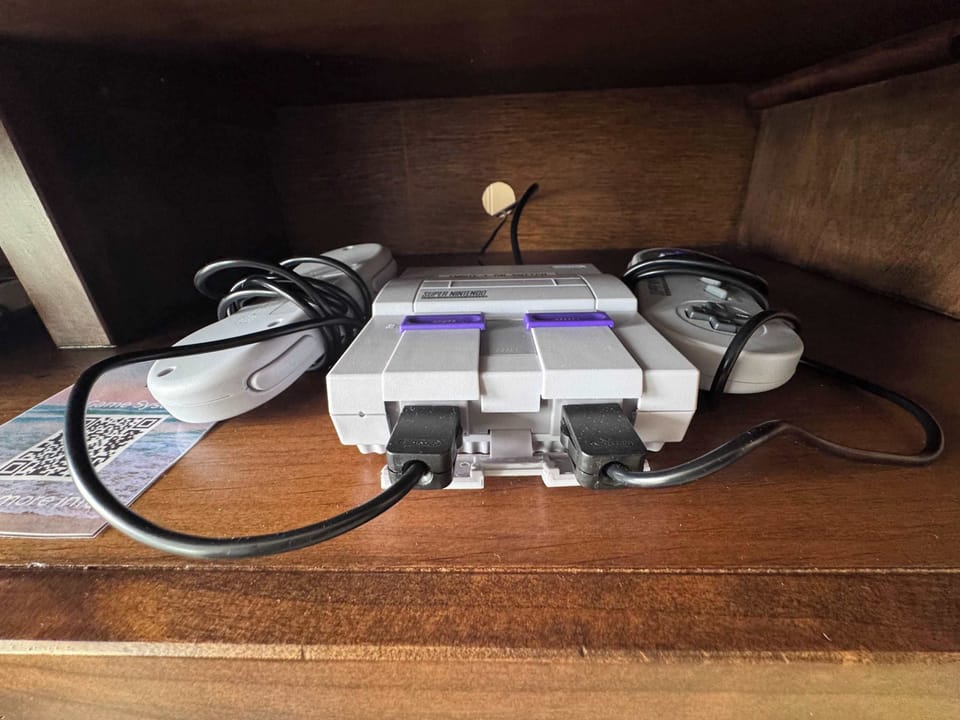 Super Nintendo pre loaded with dozens of games from your past. 