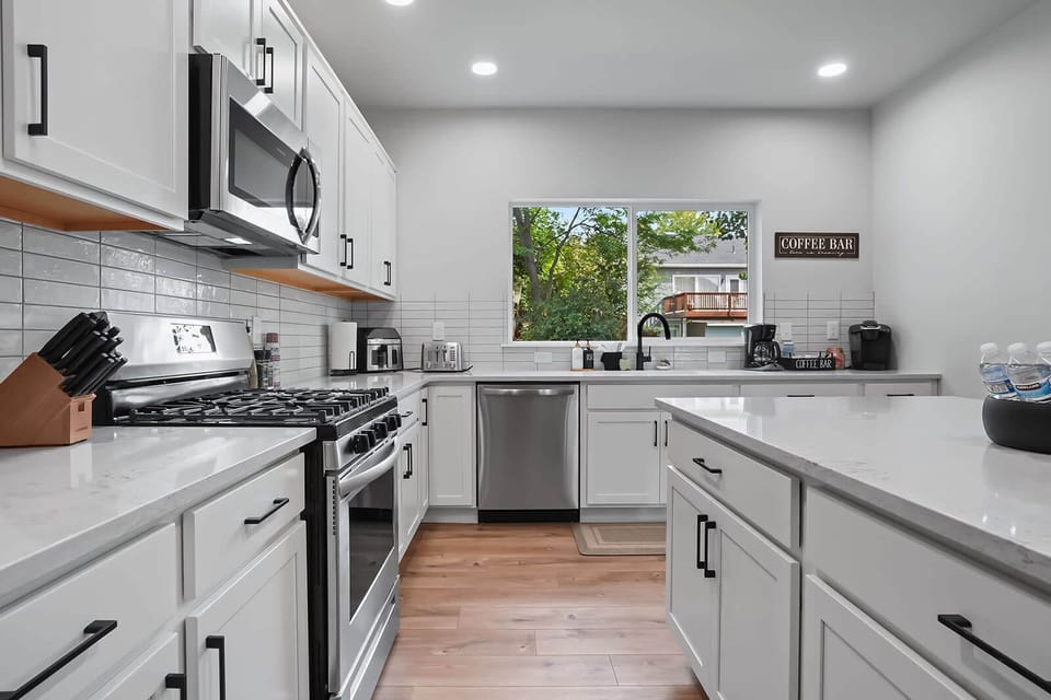 Brand new kitchen with gas stove