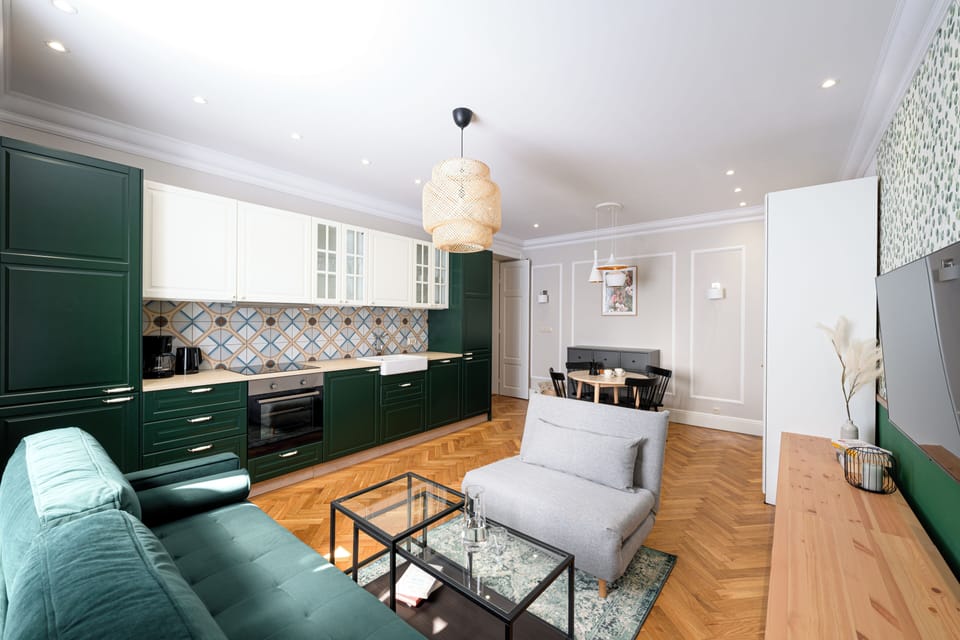 Apartment | Living area | 52-inch Smart TV with digital channels