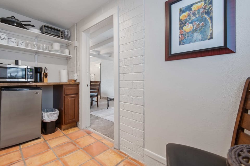 Nicely stocked Kitchenette