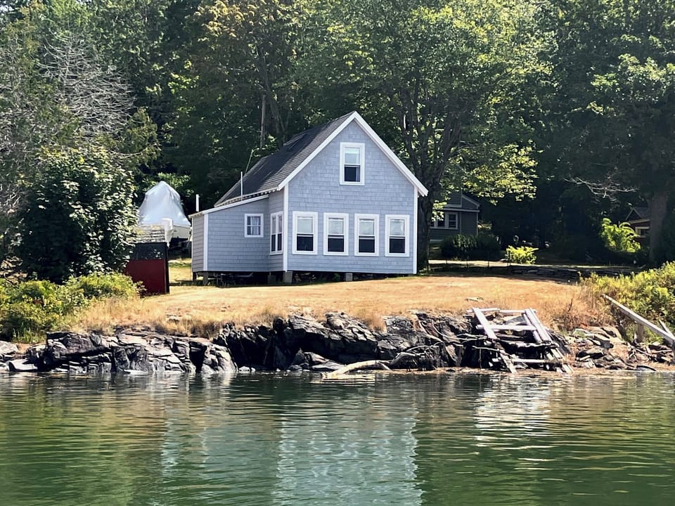 The cottage from the water