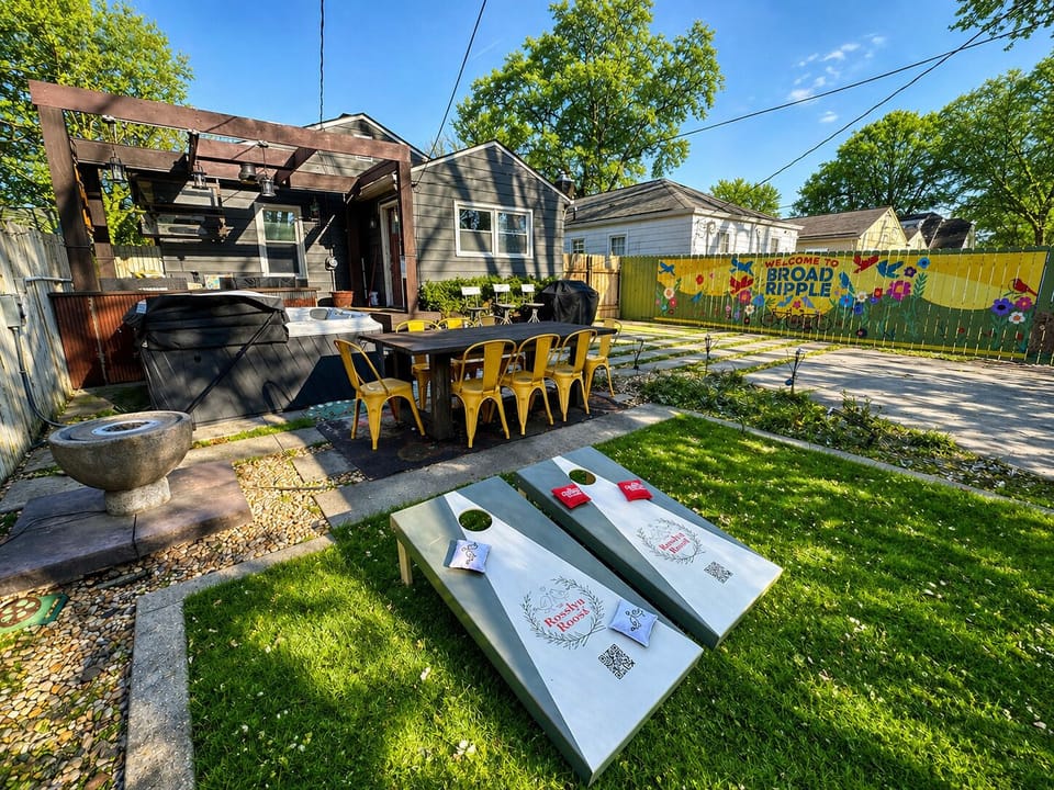 Bring a little friendly competition to the backyard with cornhole.
