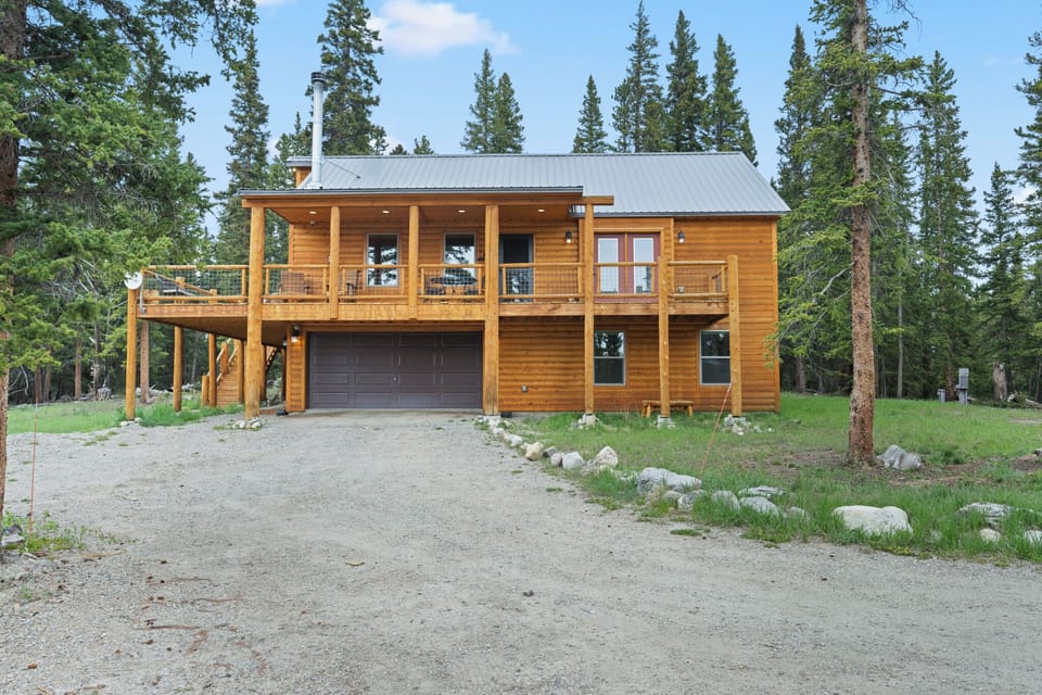 Our exterior log home view