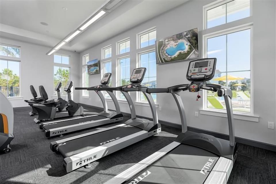 Start your day with a visit to our GYM. Located with our RESORT STYLE POOL. 