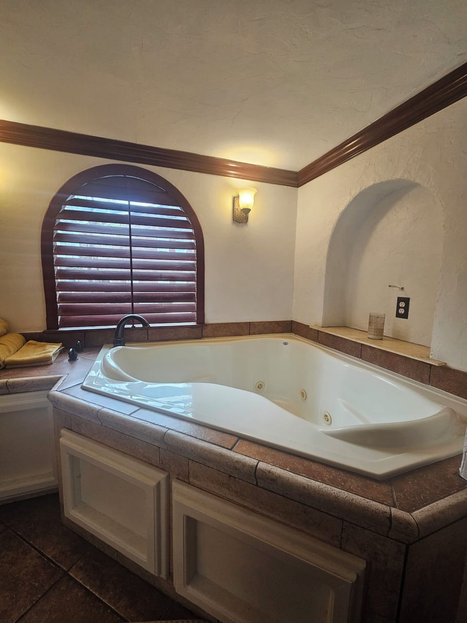 Hot tub in the Master Suite 