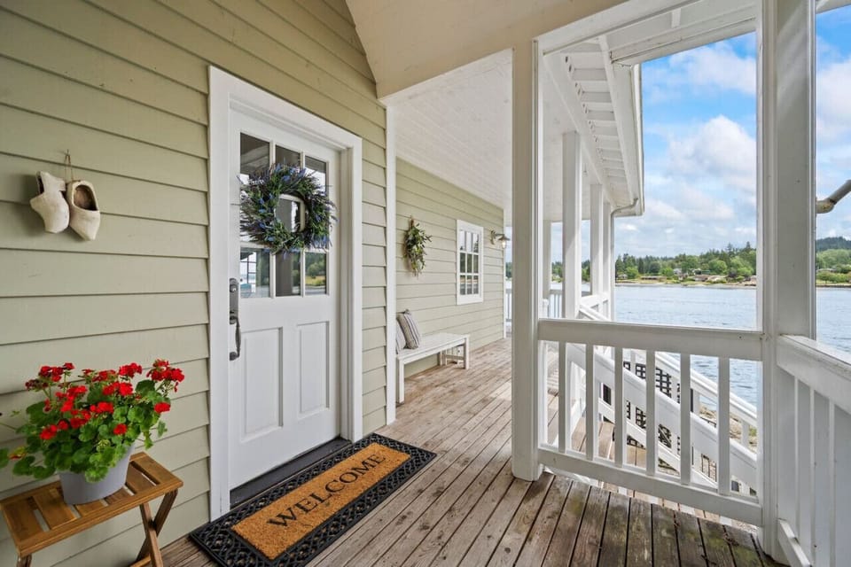 Warm and inviting porch entry!