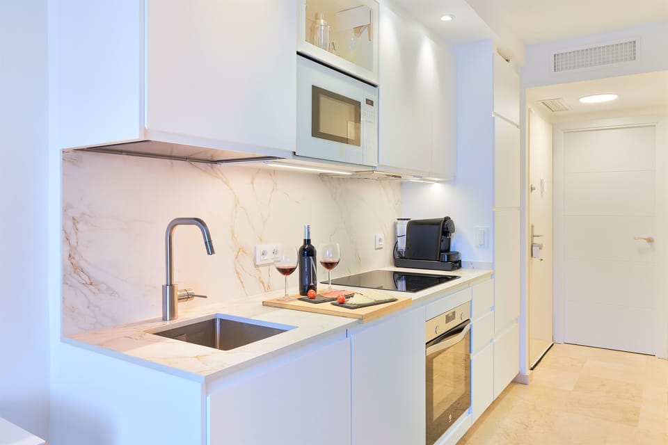 Kitchenette inside the living room.