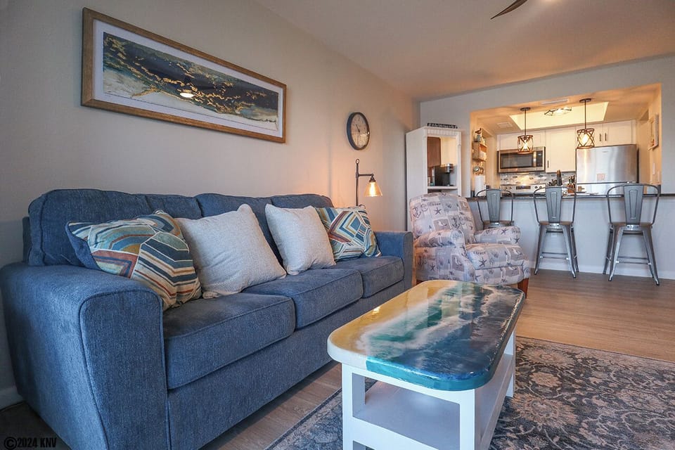 Coastal style and comfort describe your accommodations