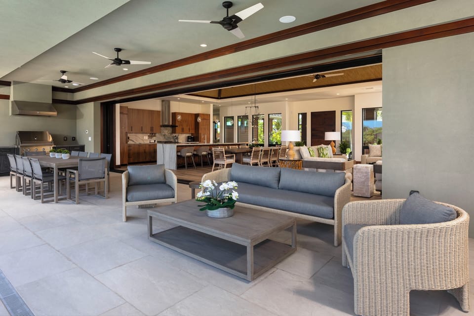 Expansive outdoor patio