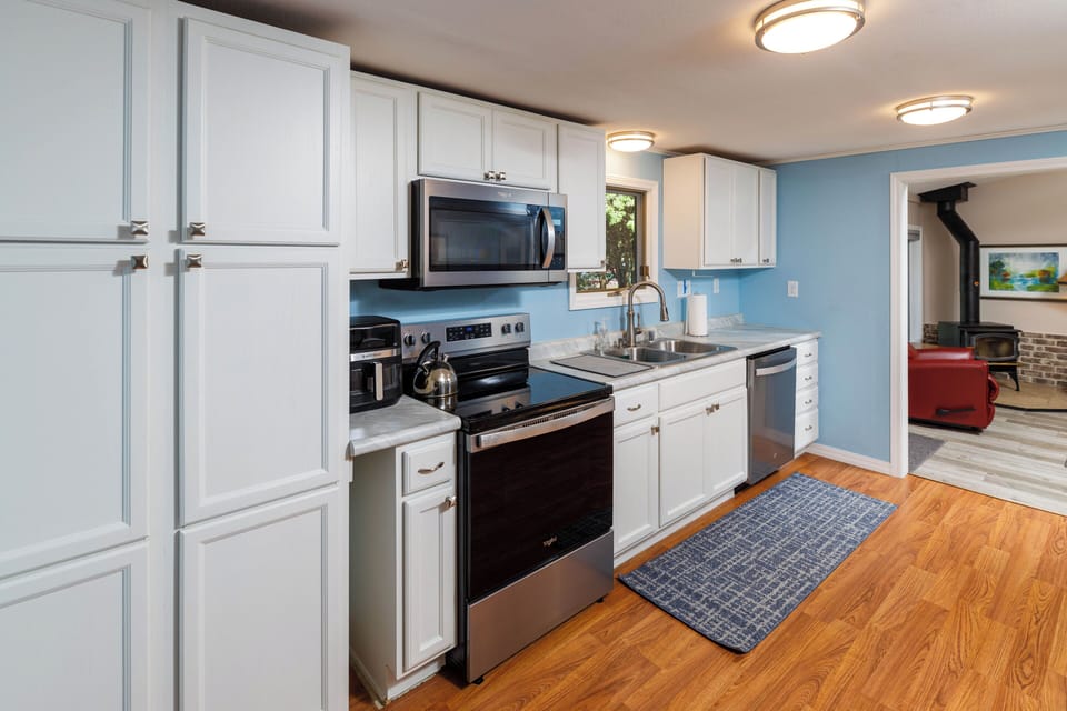 Fully stocked kitchen