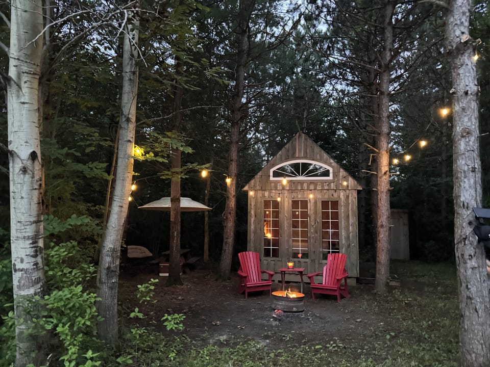 Total privacy in the woods.