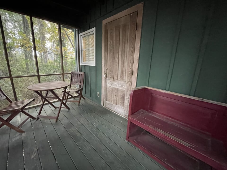 Screeneded in back porch 