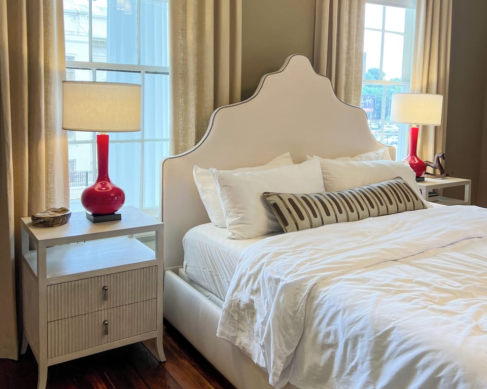 The Athena Guest Room, king size bed with premium Wright mattress