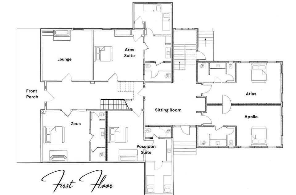 First floor of The Athenian