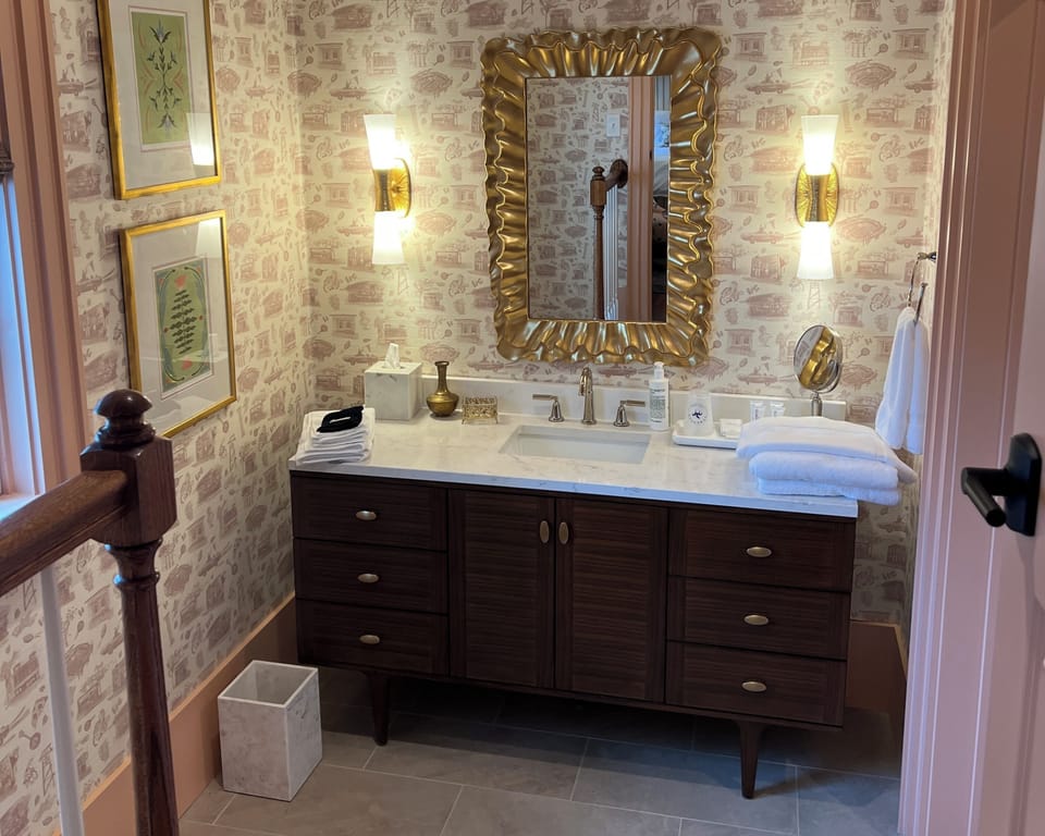 bathroom in Hera suite 