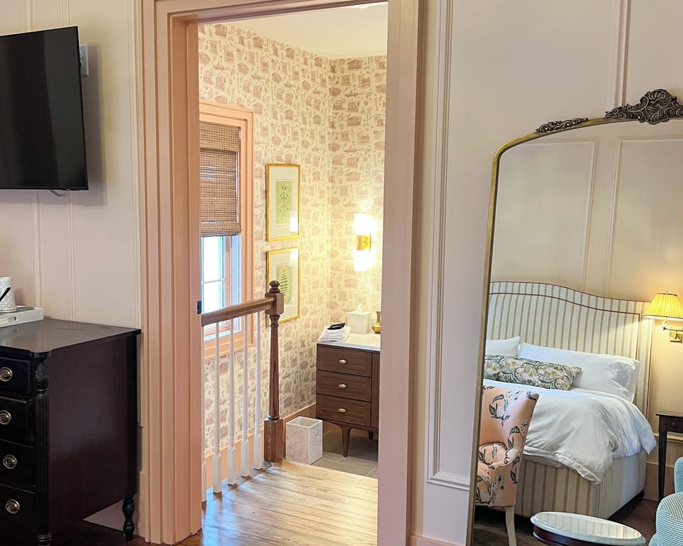 The Hera Suite with ensuite bathroom and walk in shower