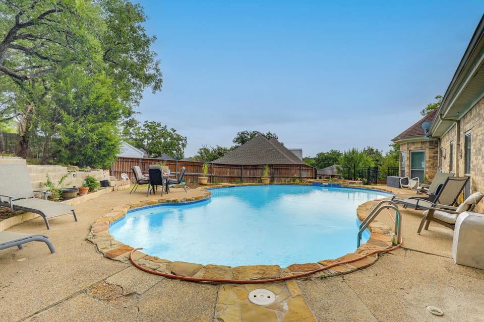 Private Pool (Depth 3'-8') | Outdoor Seating & Dining | Lounge Chairs